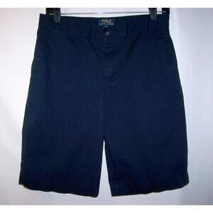Ralph Lauren Polo Boy's Sz 18 Classic Polo Chino Shorts-Navy